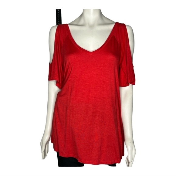 Gibson LATimer Cold Shoulder Top Sz Large - Picture 1 of 6